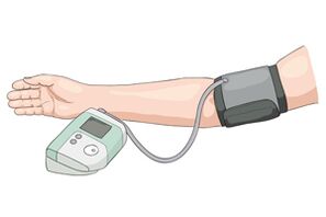 Measuring blood pressure with an electronic tonometer